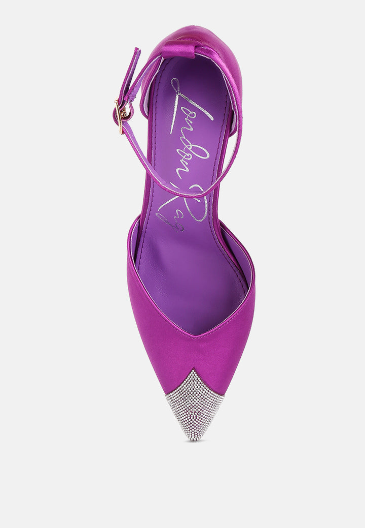 everalda toe cap embellished sandals#color_purple