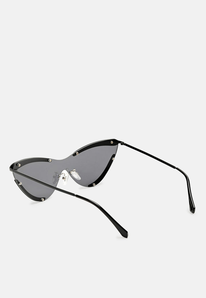 eye fetish catyeye sunglasses#color_black