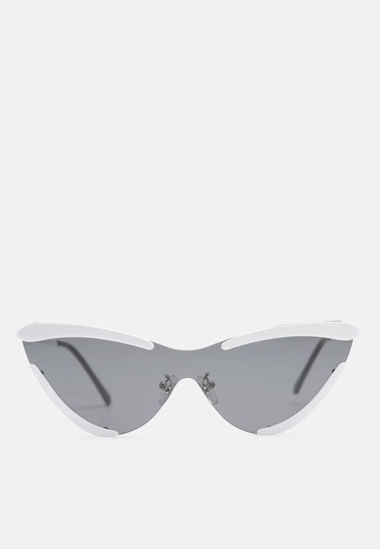 eye fetish catyeye sunglasses#color_white