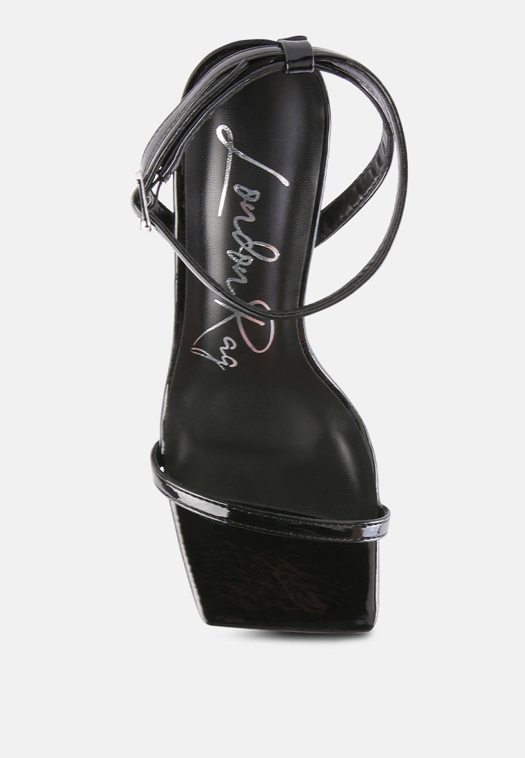 fantasy mid heel square toe sandals#color_black