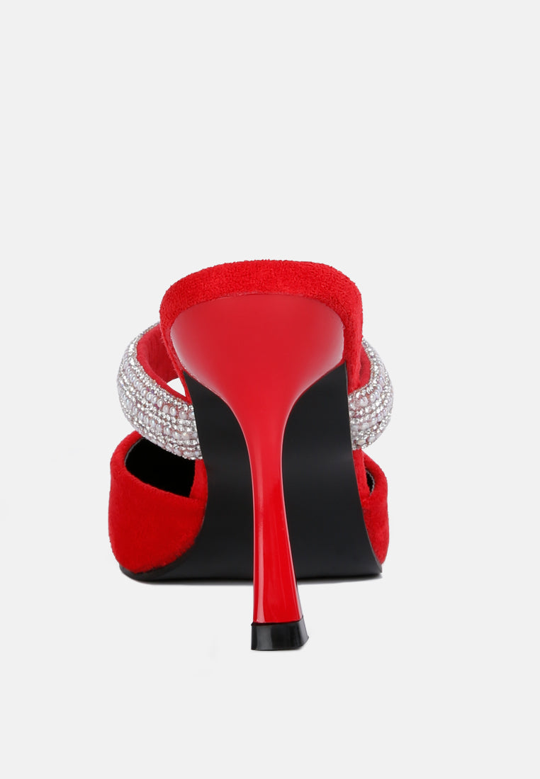 fauci diamante strap heeled mules by ruw#color_red