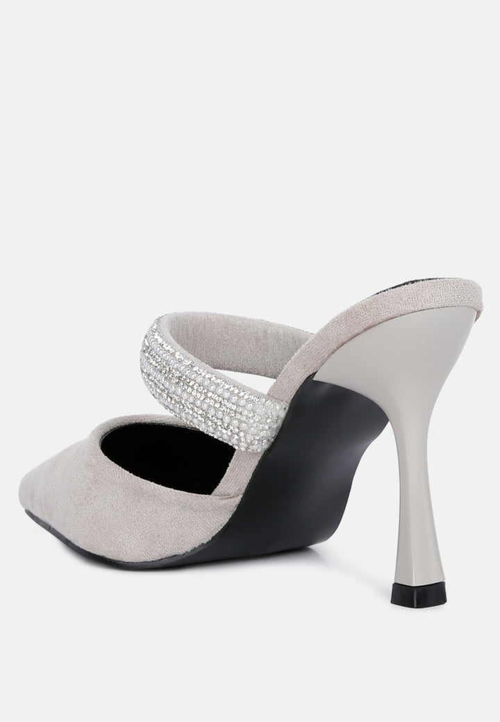 fauci diamante strap heeled mules#color_grey