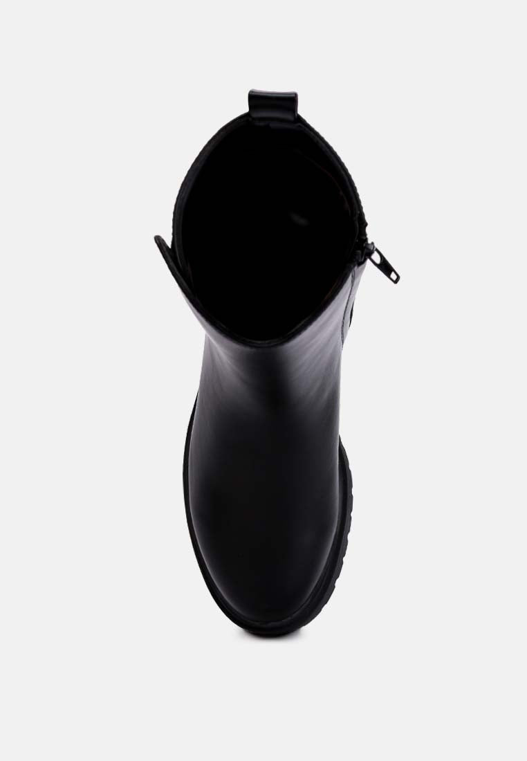 faux leather platform boots by ruw#color_black
