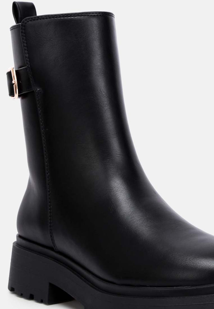 faux leather platform boots by ruw#color_black