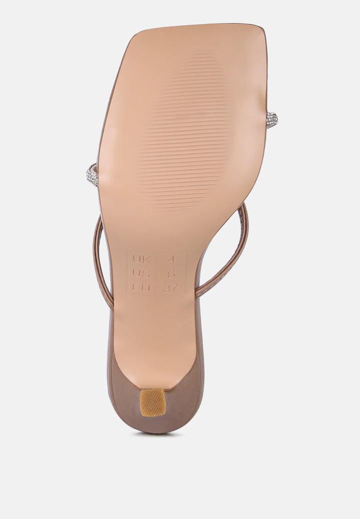 fetish croc rhinestone slider sandals#color_taupe
