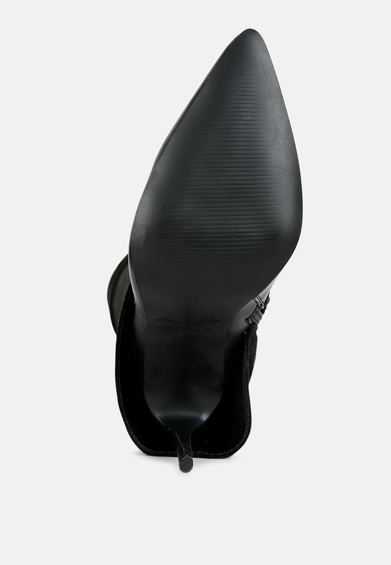 fifido fold-over stiletto knee boots#color_black 