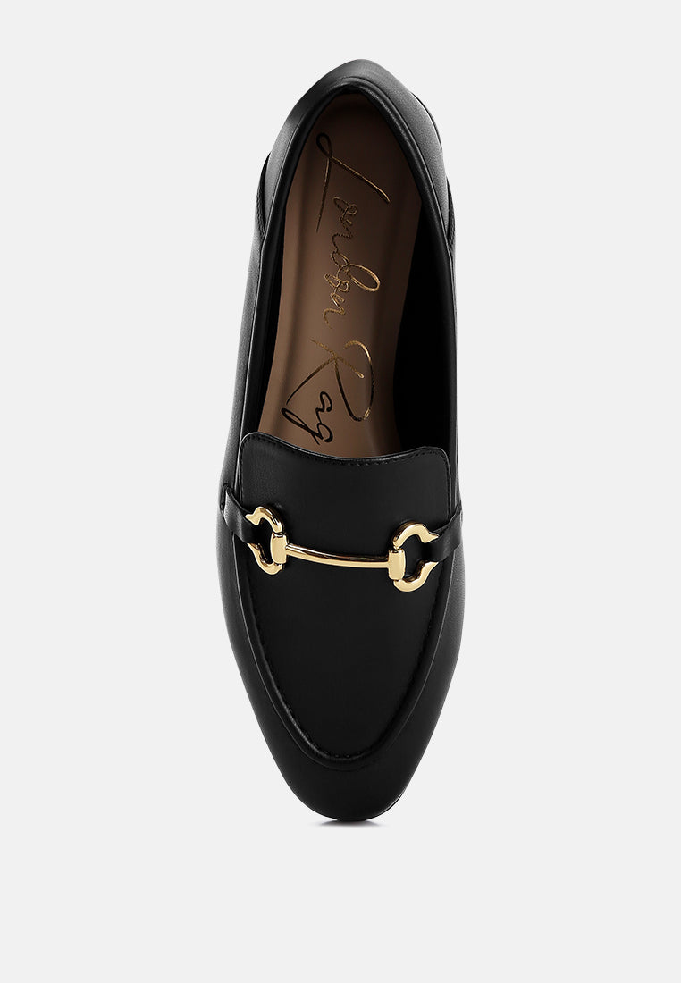 horsebit embellished loafers by ft#color_black