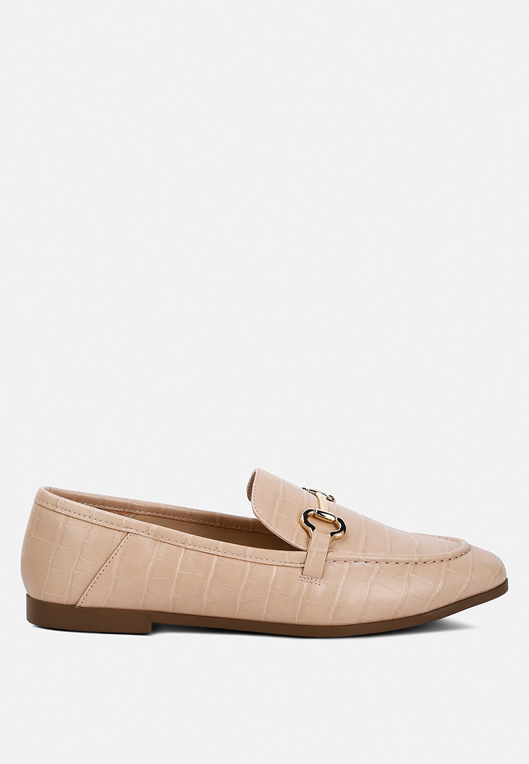 horsebit embellished loafers by rag#color_camel