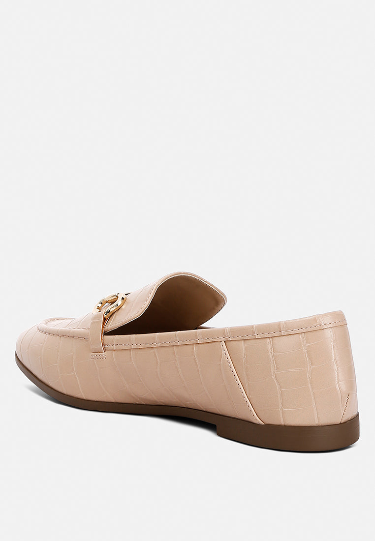 horsebit embellished loafers by ruw#color_camel