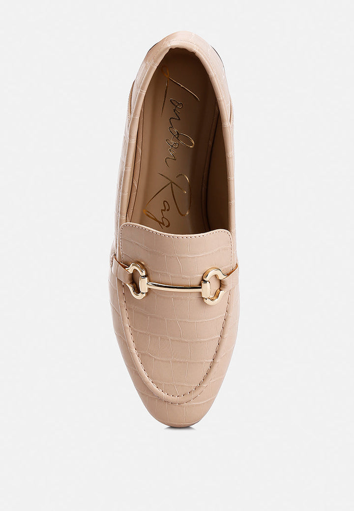 horsebit embellished loafers by ruw#color_camel
