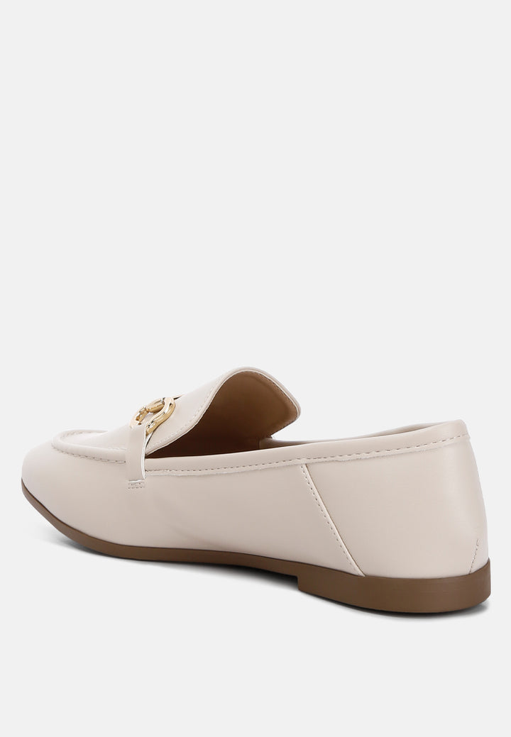 finola horsebit embellished loafers#color_ecru