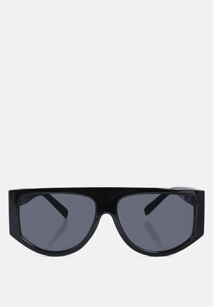 flat top frame sunglasses#color_black