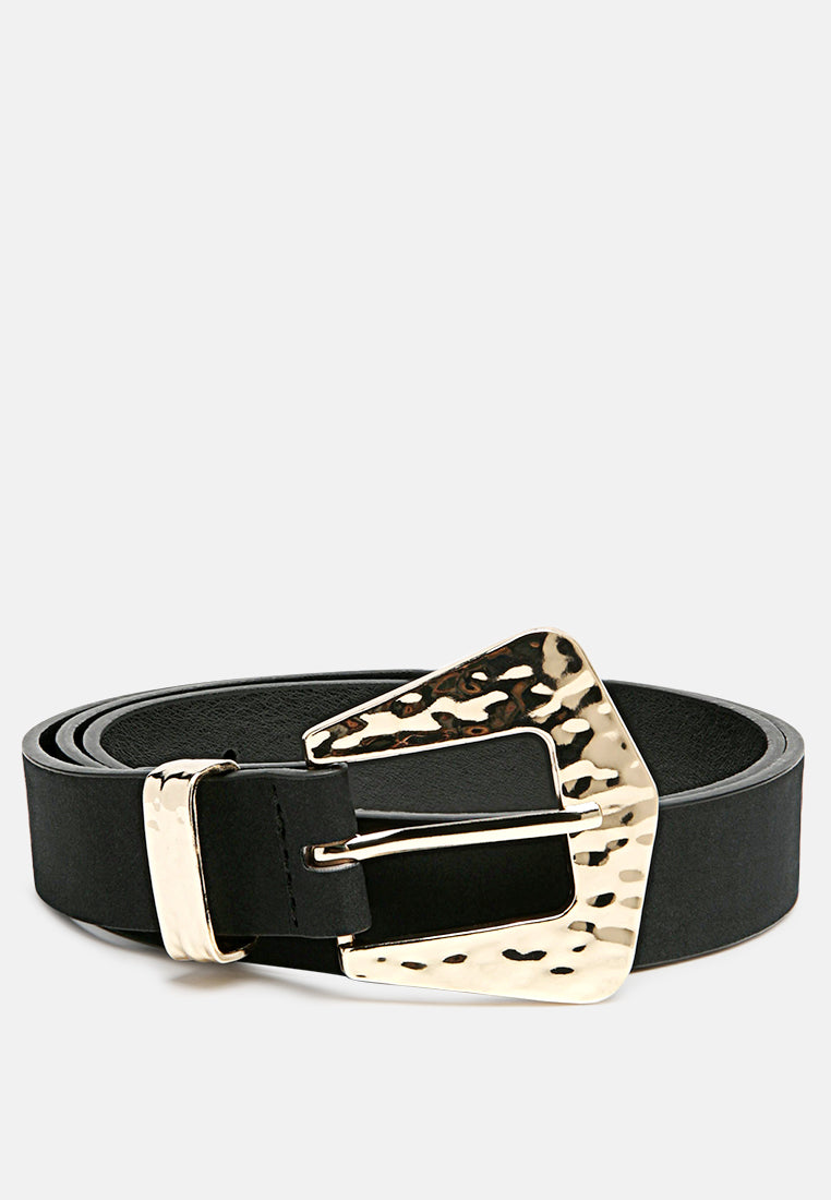 formal party metallic buckle belt#color_black