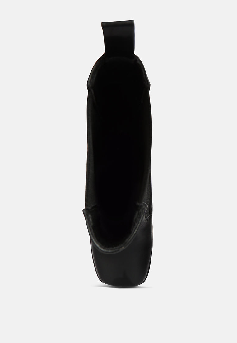 frosty high platform block heel chelsea boot#color_black