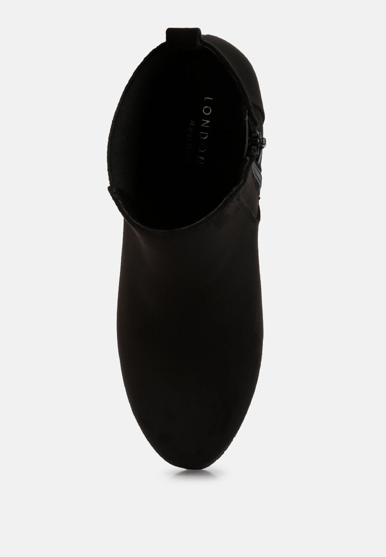 fynn wedge heel ankle length boots#color_black