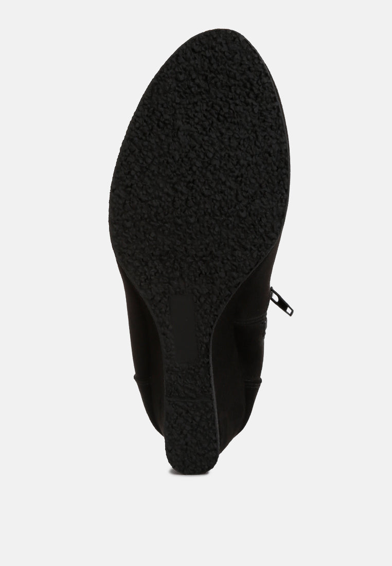 fynn wedge heel ankle length boots#color_black