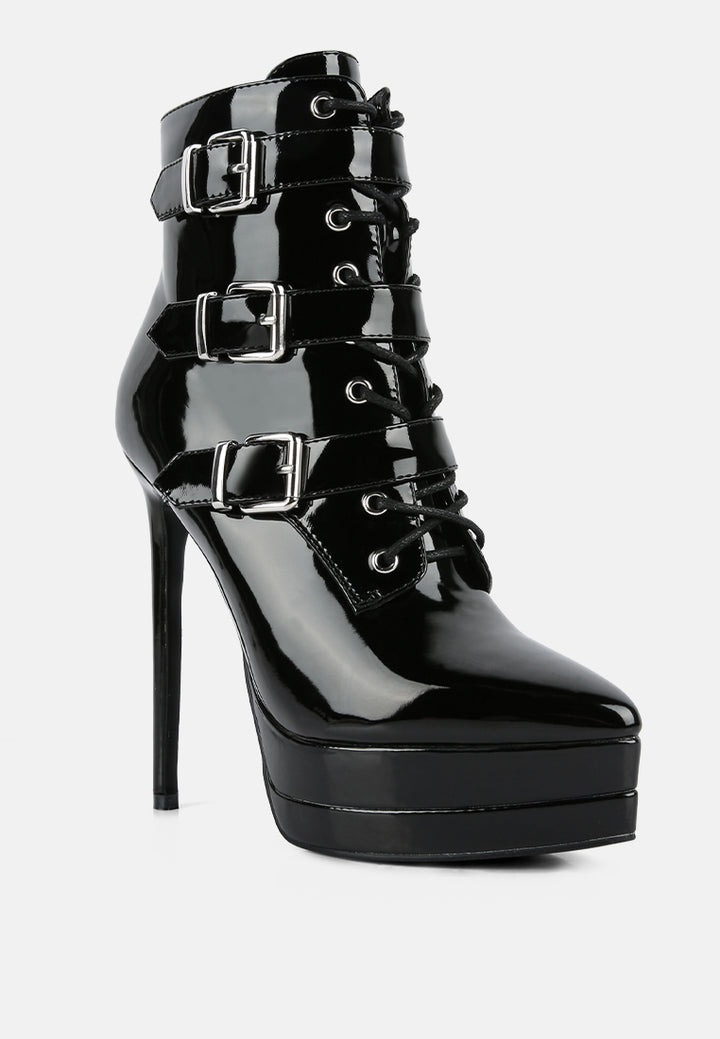 gangup high heeled patent pu stiletto boot#color_black