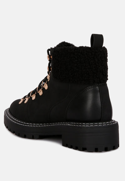 gatlinburg shearling collar ankle boots#color_black