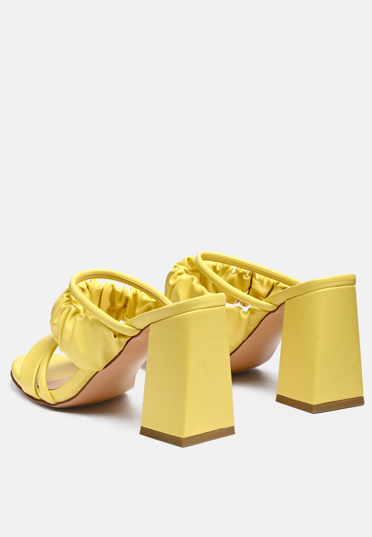 genesis block heel strappy sandals#color_yellow