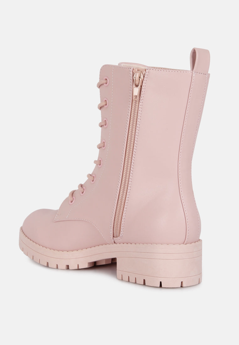 geneva high top ankle boot#color_pink