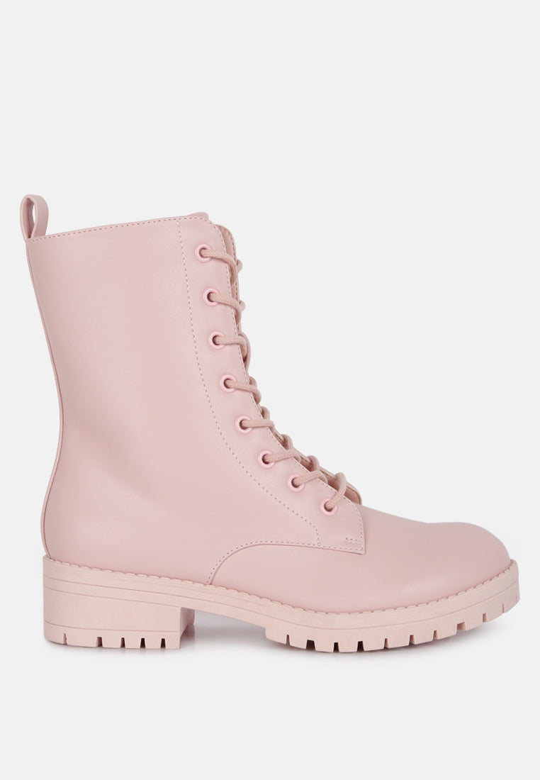 geneva high top ankle boot#color_pink