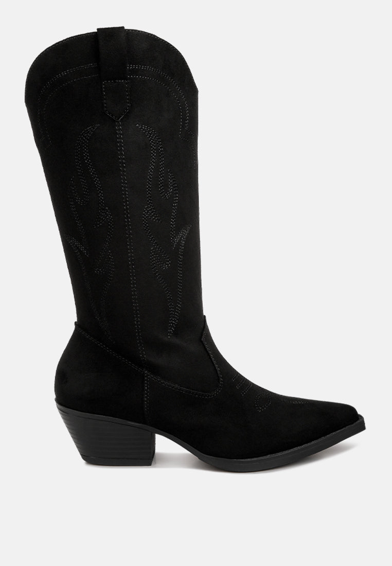 ginni embroidered calf boots#color_black