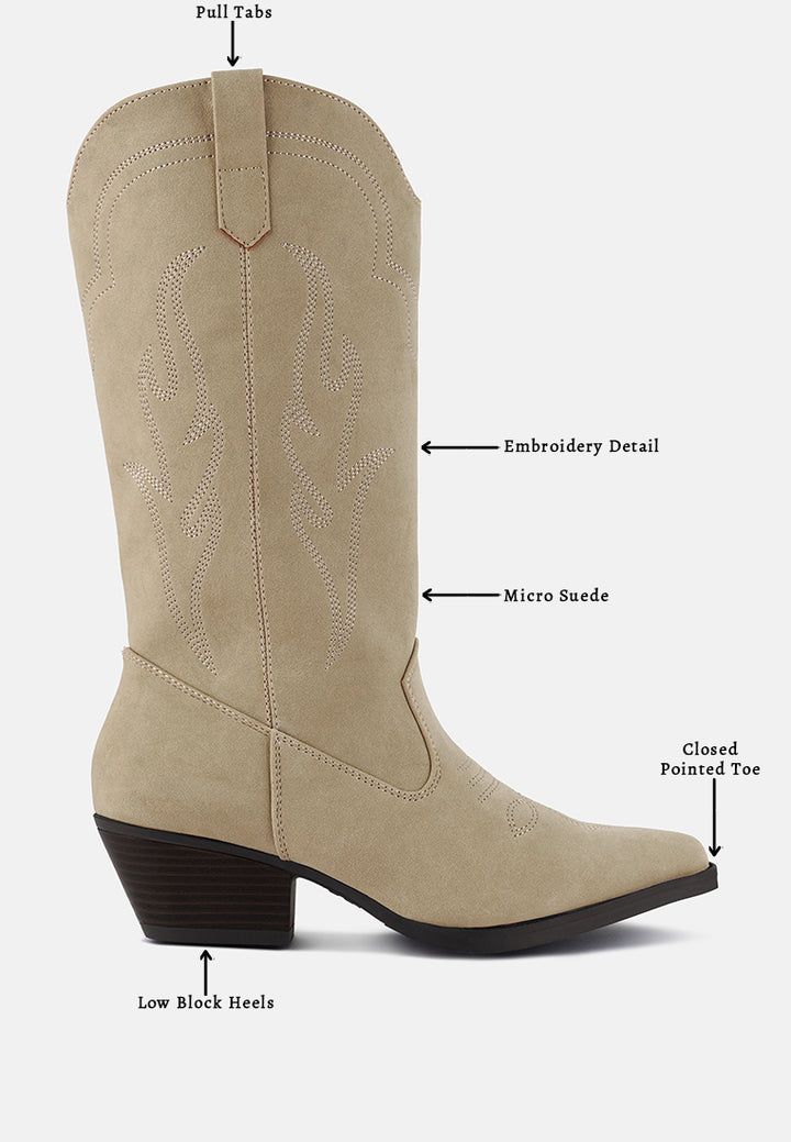 ginni embroidered calf boots#color_sand