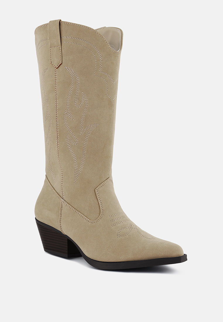 ginni embroidered calf boots#color_sand