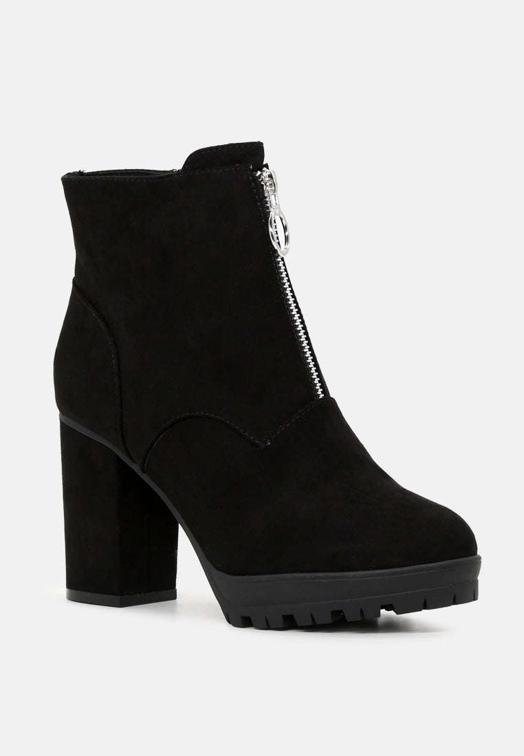 gipsy pointed lace-up ankle boots#color_black