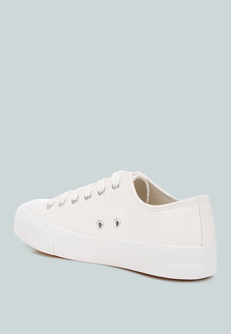 girdies white canvas sneakers by rag#color_white