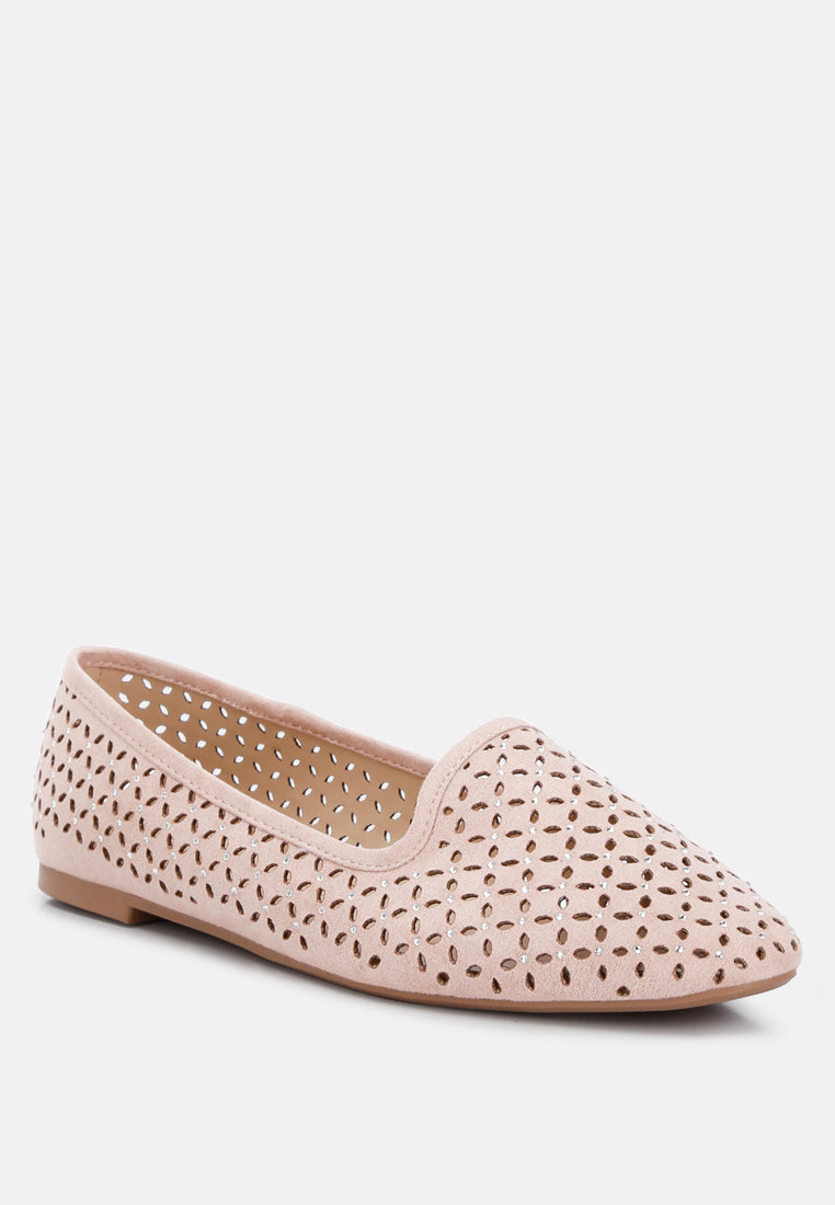 perforated ballerinas by rag#color_pink