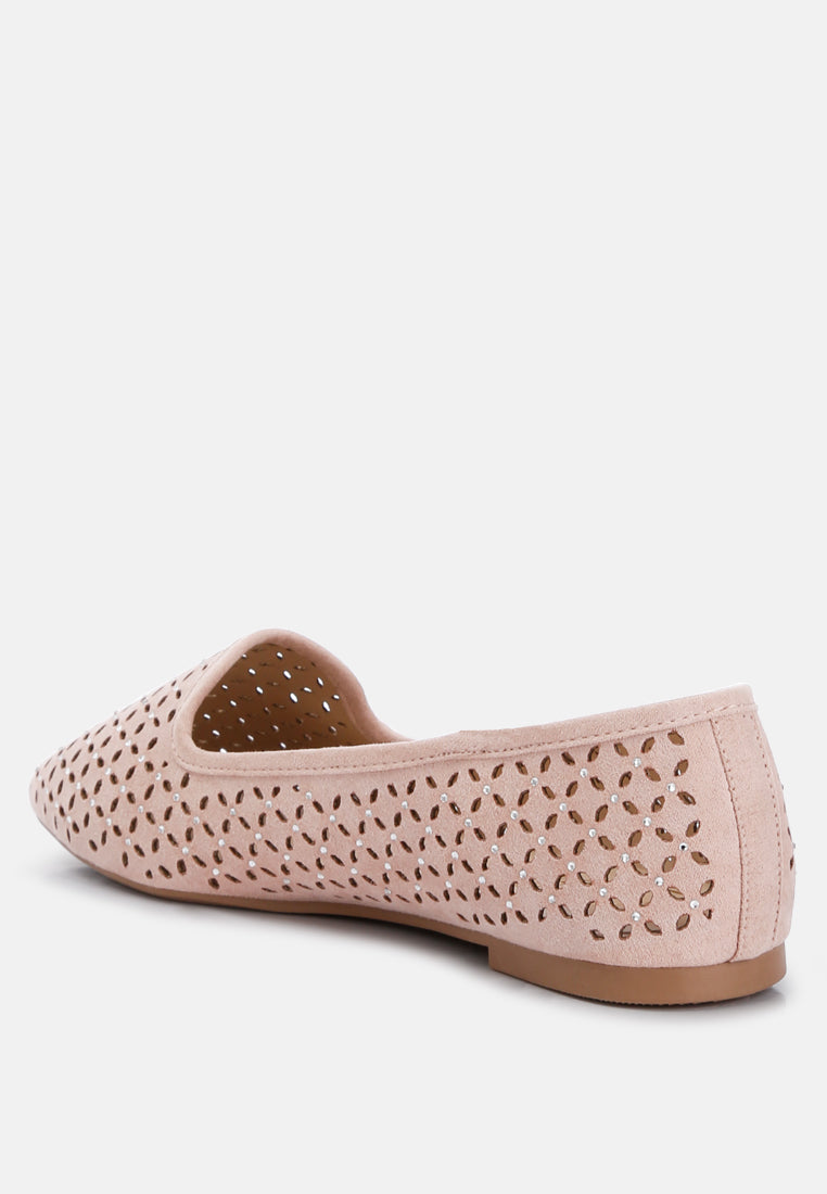 gordon perforated ballerinas#color_pink