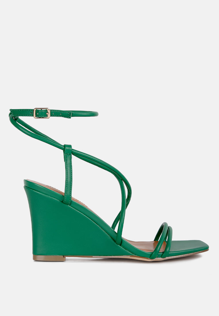 gram hunt ankle strap wedge sandals#color_green