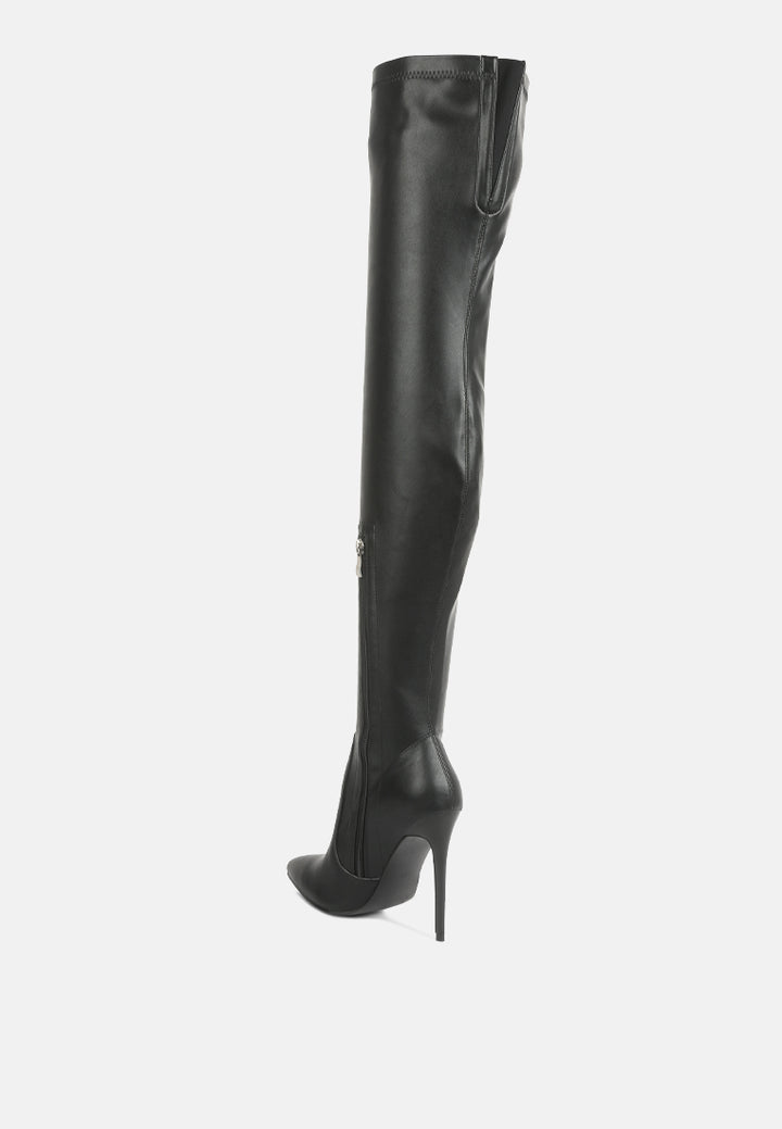 gush over knee heeled boots#color_black