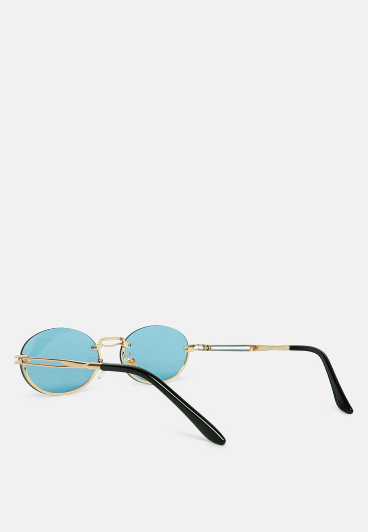 half rim oval vacation sunglasses#color_blue