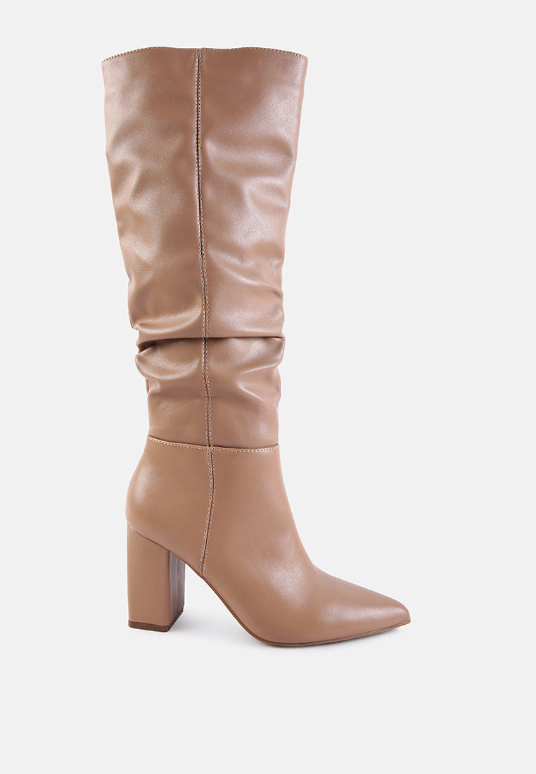 hanoi knee high slouch boots#color_taupe