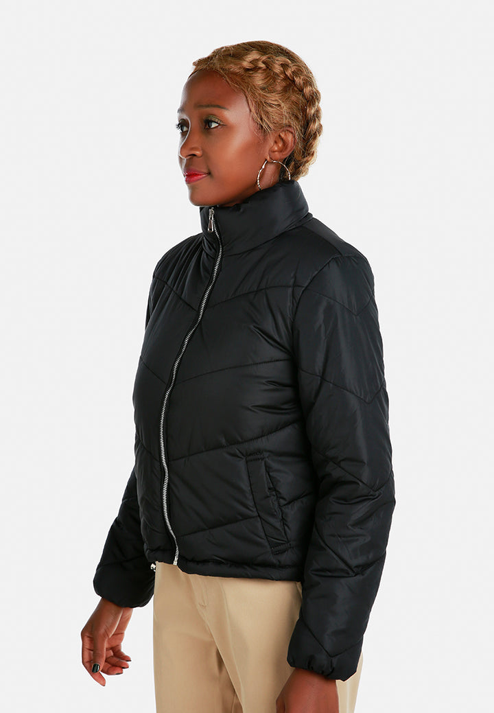 happening drawstring-waist jacket by ruw#color_black