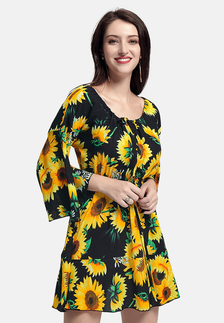 happy as ever sun dress#color_yellow-sunflower-pint