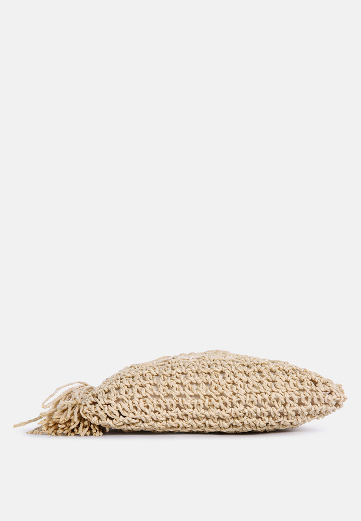 hay day beige paper straw crochet bag#color_light-beige