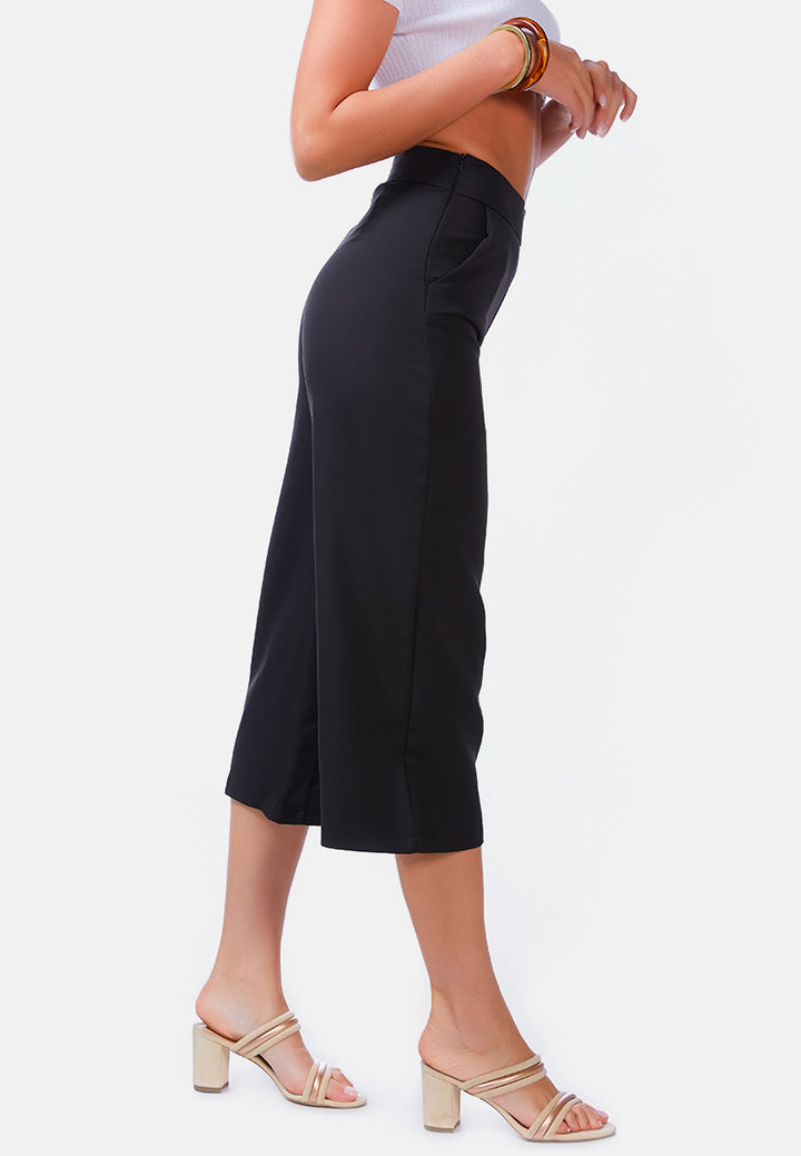 high rise cropped culottes trousers by ruw#color_black