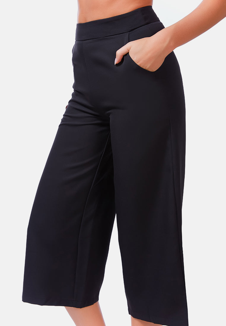 high rise cropped culottes trousers by ruw#color_black