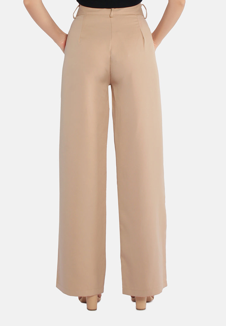 high waist flared pants by ruw#color_camel