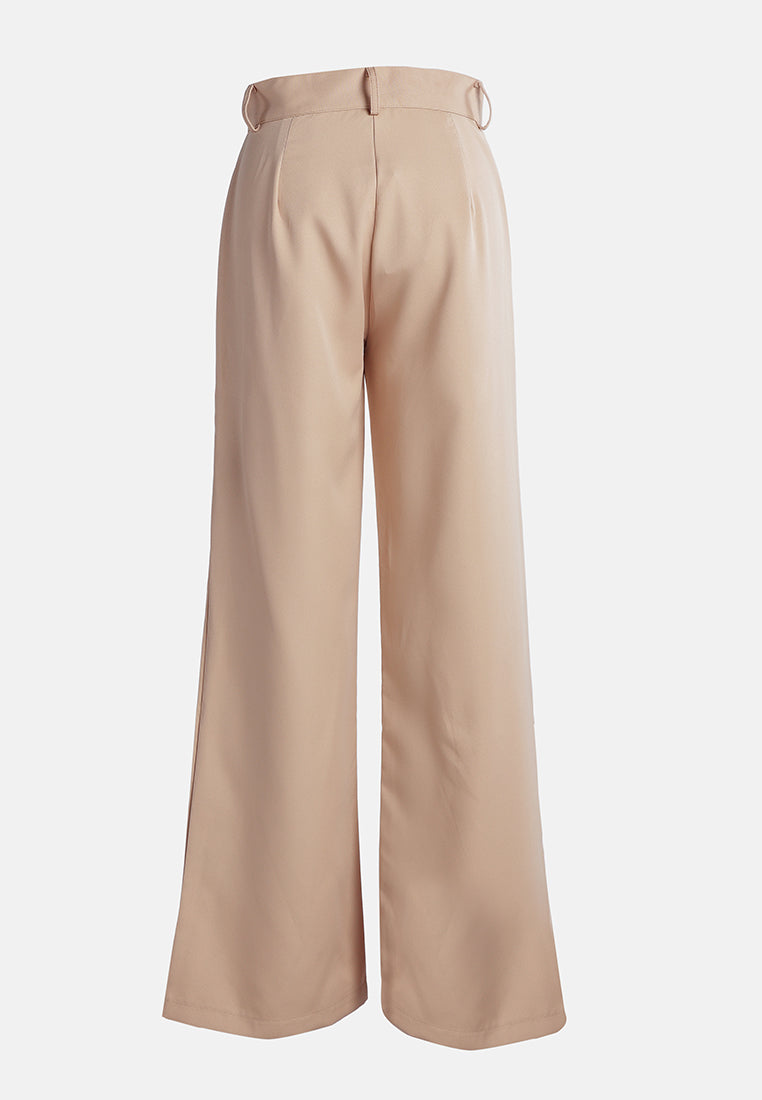 high waist flared pants by ruw#color_camel