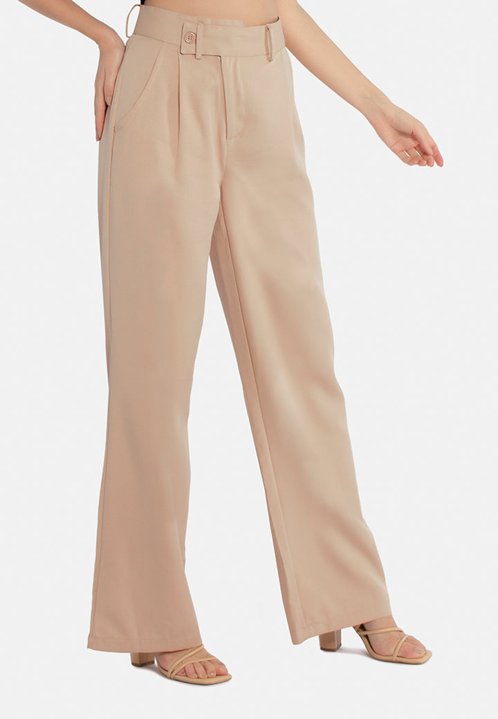 high waist flared pants by ruw#color_camel