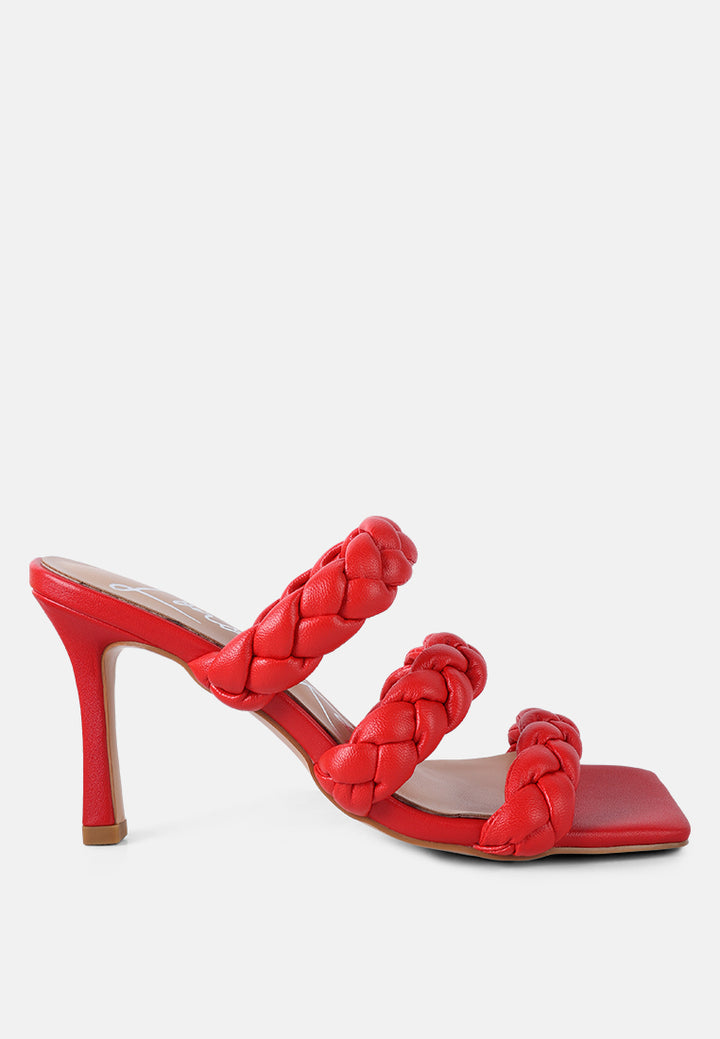 high bae pointed heel braided sandals#color_red