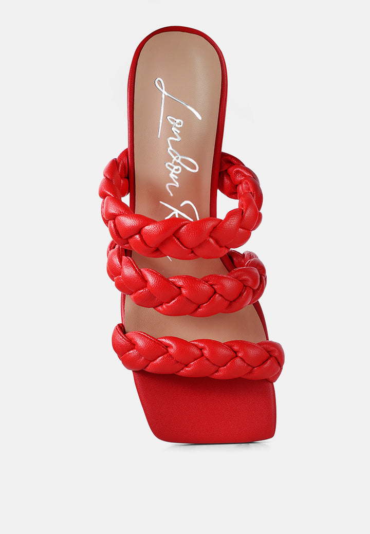 high bae pointed heel braided sandals#color_red