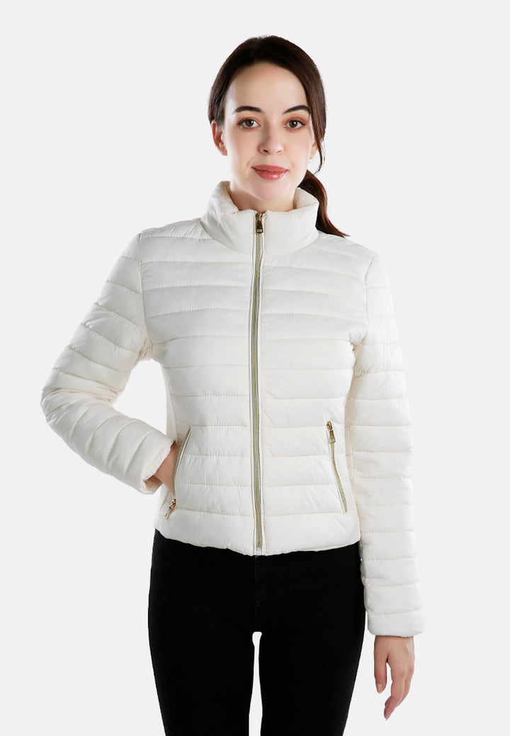 high collar quilted jacket#color_off-white
