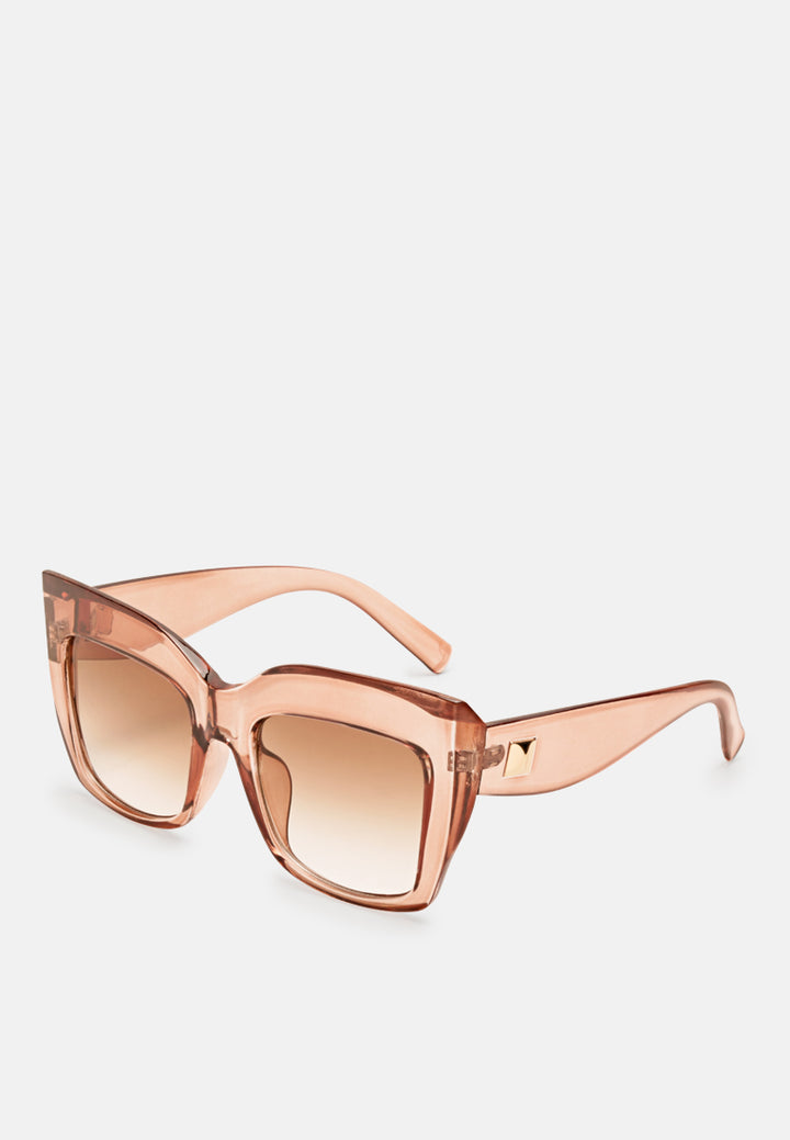 high gaze square framed sunglasses#color_tan