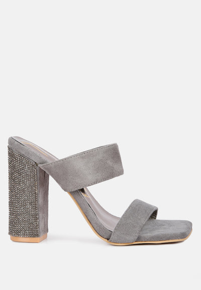 high sass rhinestone embellished sandals#color_grey
