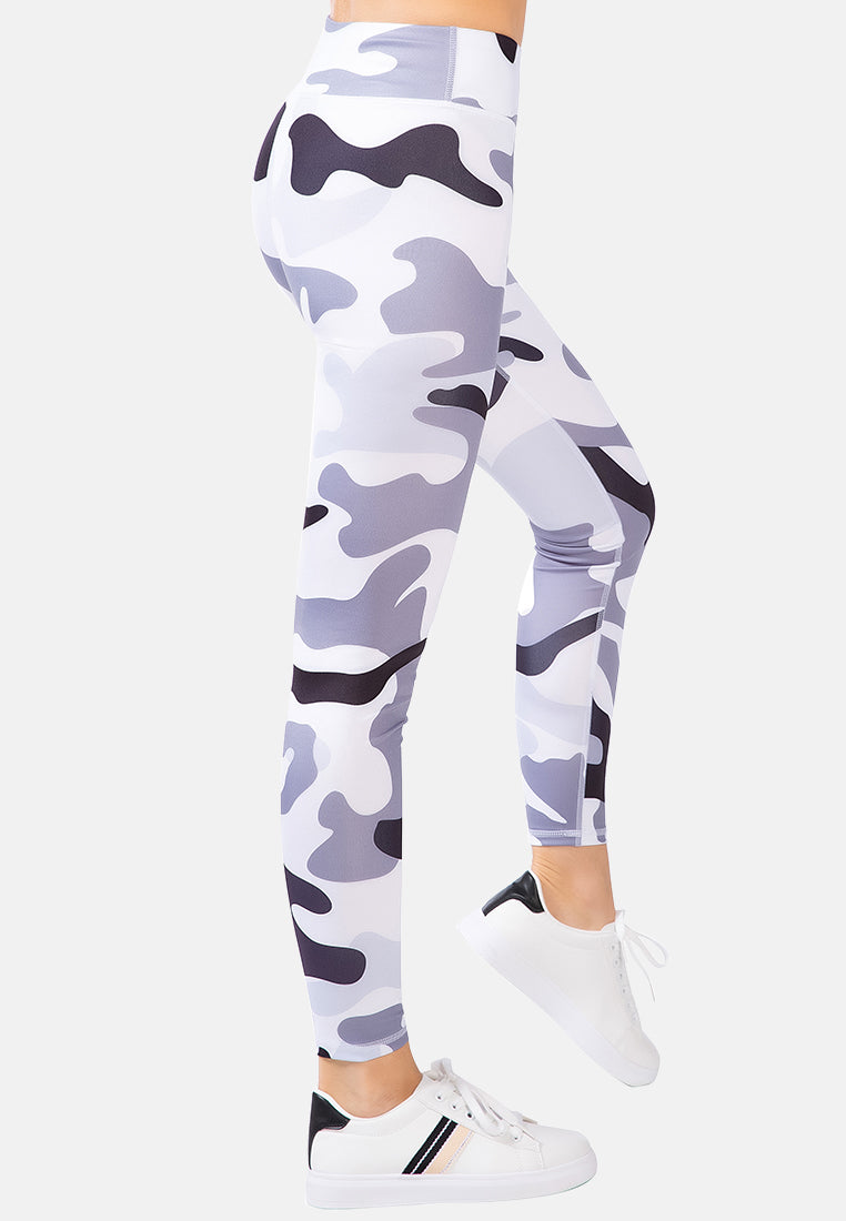 high waist camouflage gym leggings#color_camo